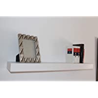 MERSAN balda de Pared Madera Estante (Blanco- 100)